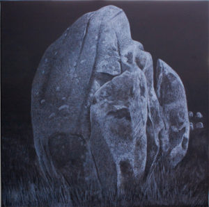 2. Pierres - Carnac 100 x 100 cm