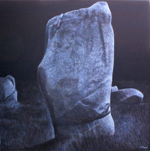 3. Pierres - Carnac 100 x 100 cm