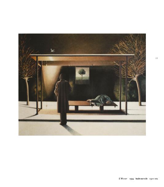 peinture quatre saisons hiver
