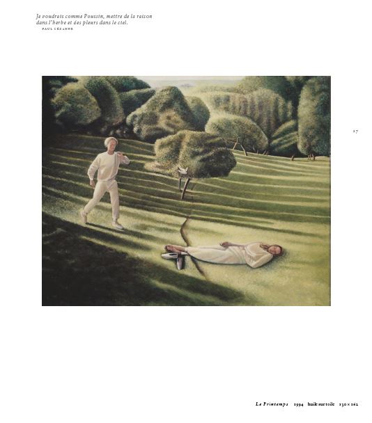peinture quatre saisons printemps